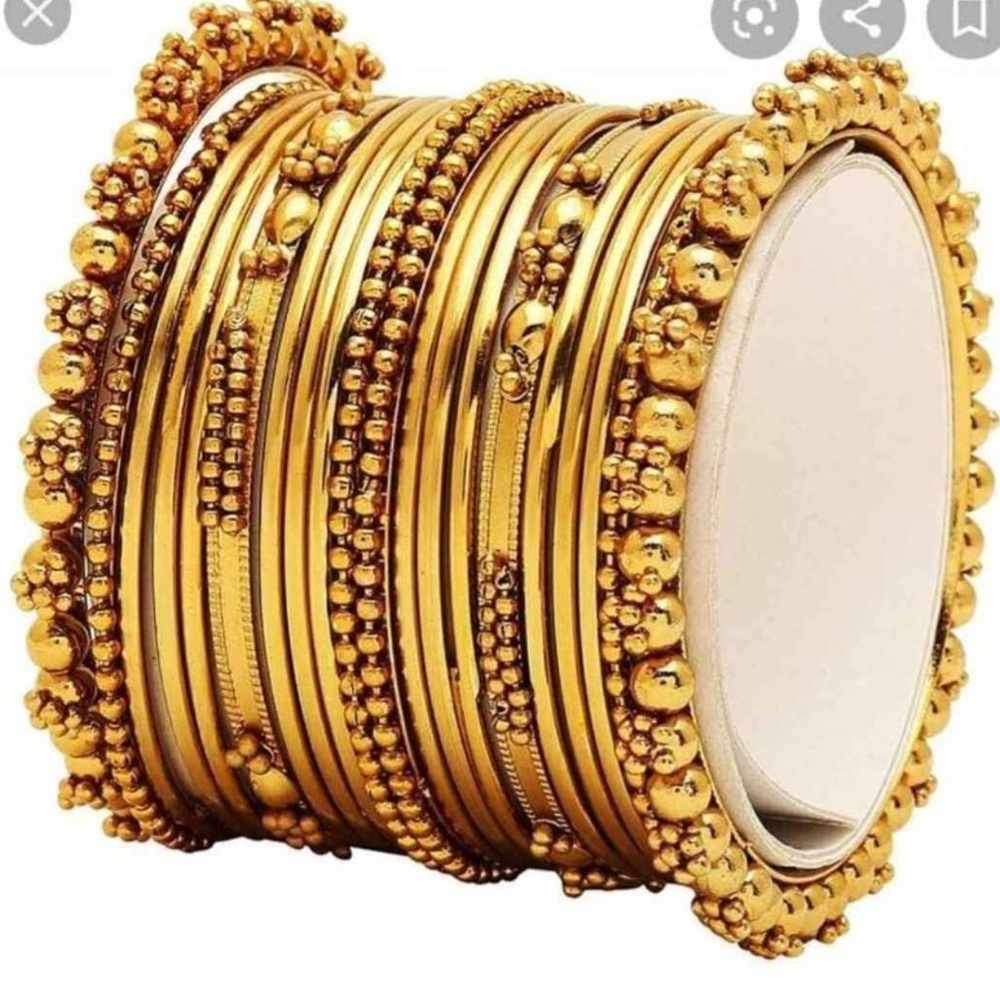 Oxidized Golden Bangles (New)